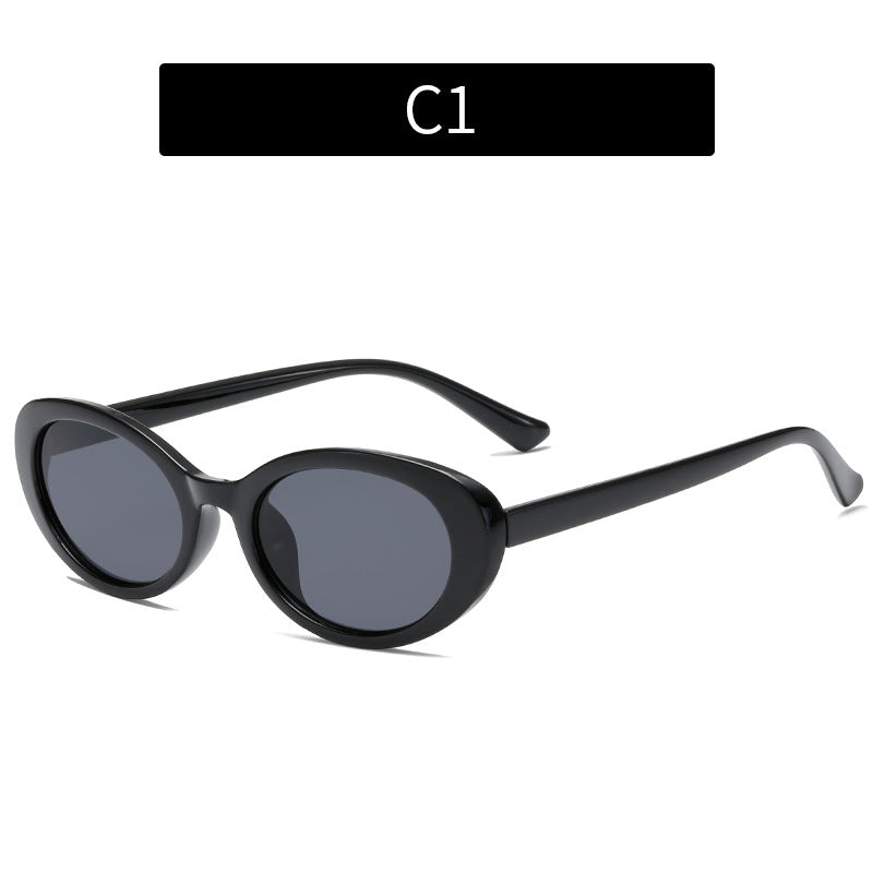 Wholesale PC Small Oval Cat Eye Men's and Women's Sunglasses